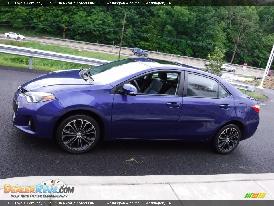 2014 Toyota Corolla S Blue Crush Metallic / Steel Blue Photo #7