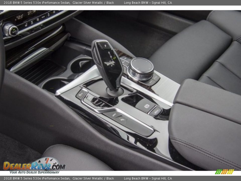 2018 BMW 5 Series 530e iPerfomance Sedan Glacier Silver Metallic / Black Photo #7