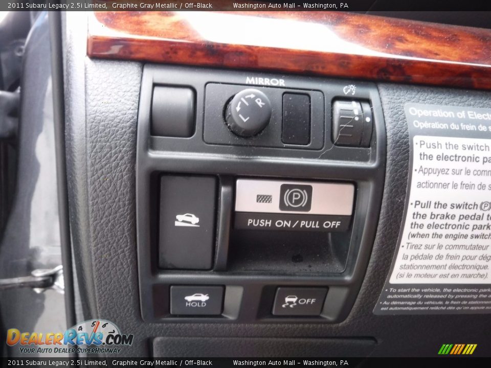 2011 Subaru Legacy 2.5i Limited Graphite Gray Metallic / Off-Black Photo #19