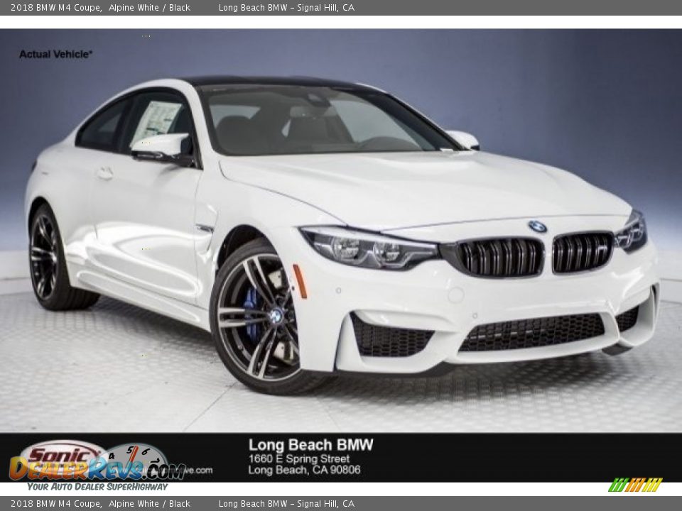 2018 BMW M4 Coupe Alpine White / Black Photo #1