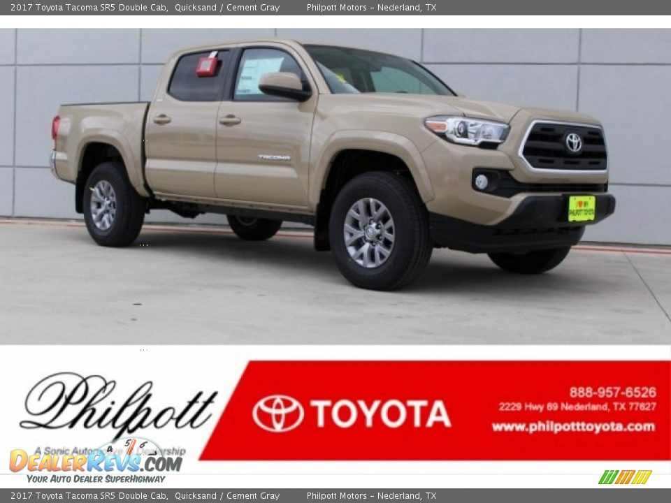 2017 Toyota Tacoma SR5 Double Cab Quicksand / Cement Gray Photo #1