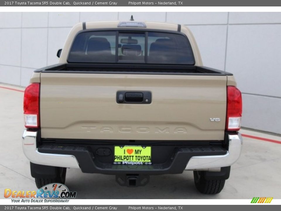 2017 Toyota Tacoma SR5 Double Cab Quicksand / Cement Gray Photo #6