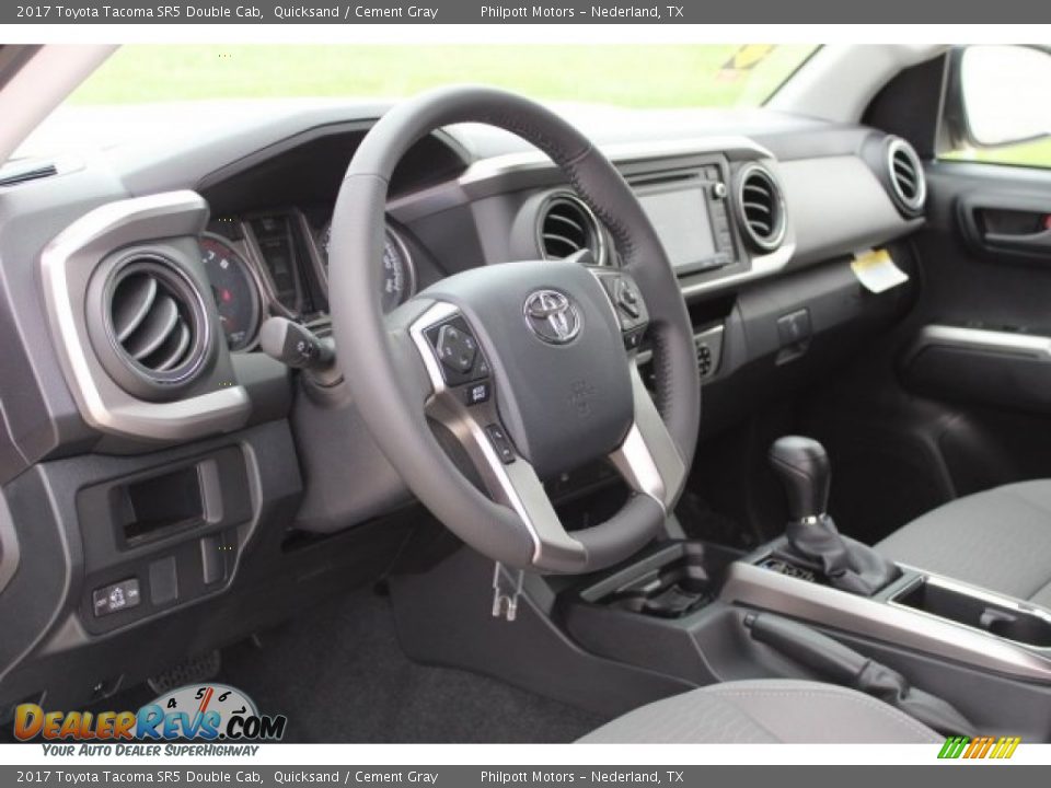 2017 Toyota Tacoma SR5 Double Cab Quicksand / Cement Gray Photo #8