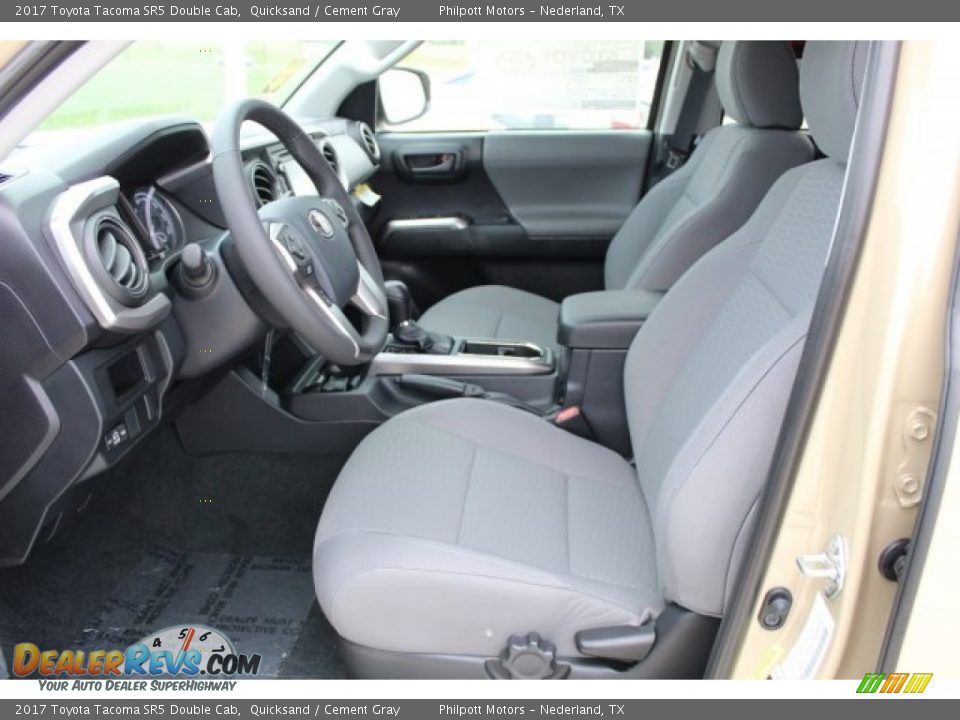 2017 Toyota Tacoma SR5 Double Cab Quicksand / Cement Gray Photo #9