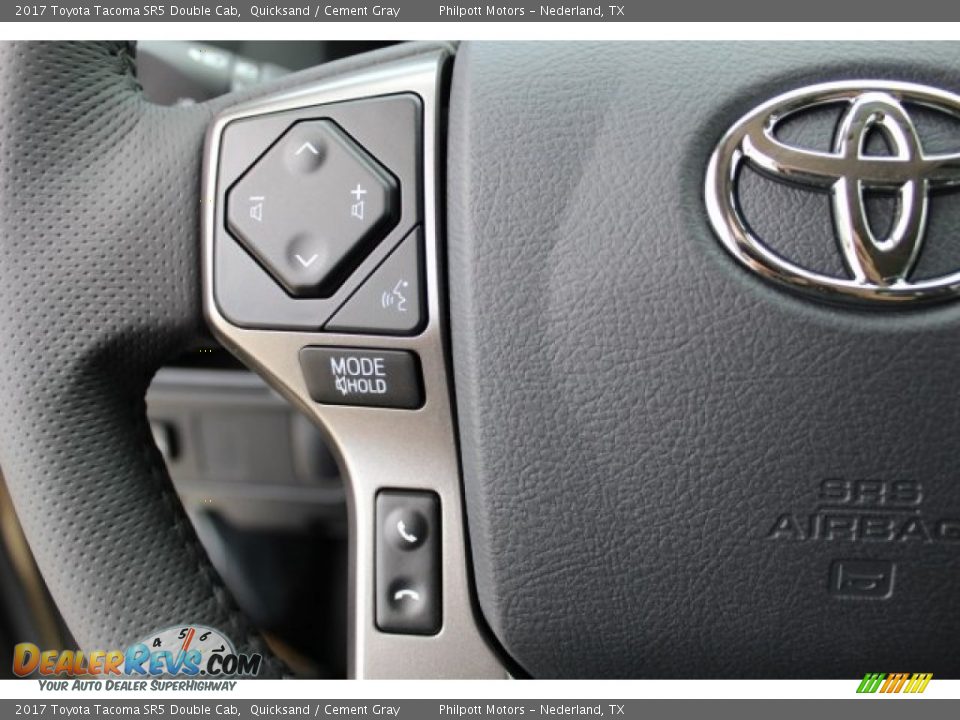 2017 Toyota Tacoma SR5 Double Cab Quicksand / Cement Gray Photo #12