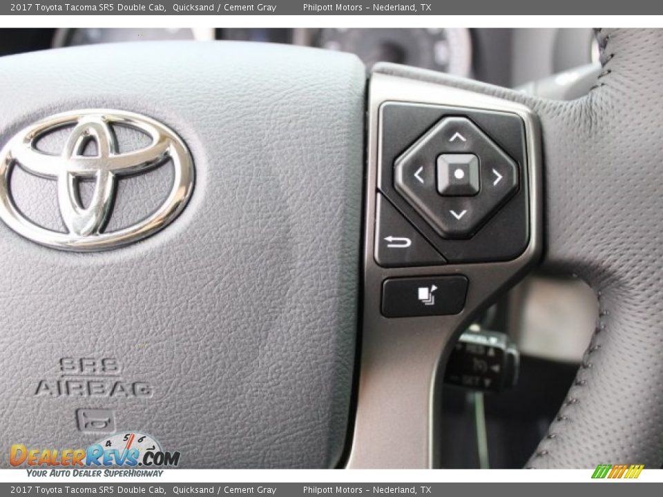 2017 Toyota Tacoma SR5 Double Cab Quicksand / Cement Gray Photo #13