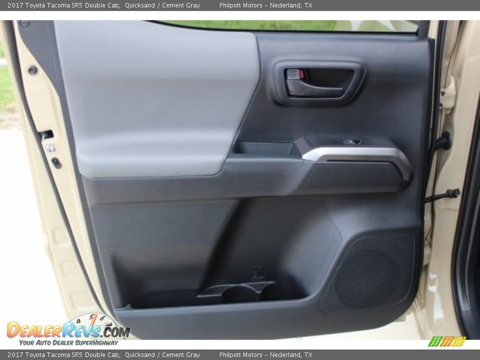 2017 Toyota Tacoma SR5 Double Cab Quicksand / Cement Gray Photo #14