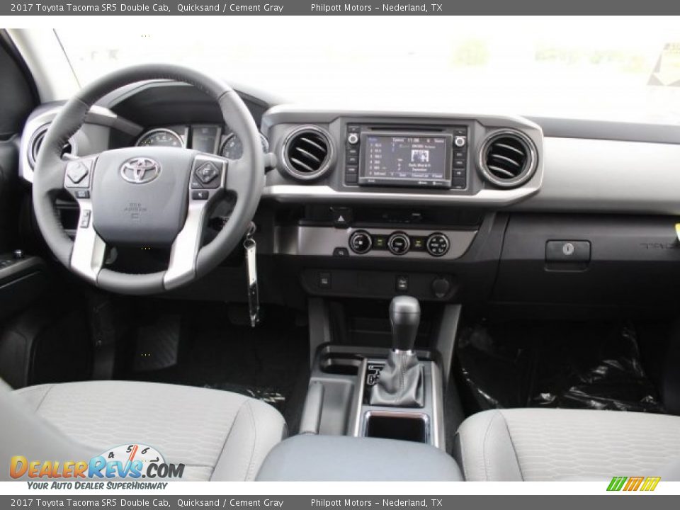 2017 Toyota Tacoma SR5 Double Cab Quicksand / Cement Gray Photo #16