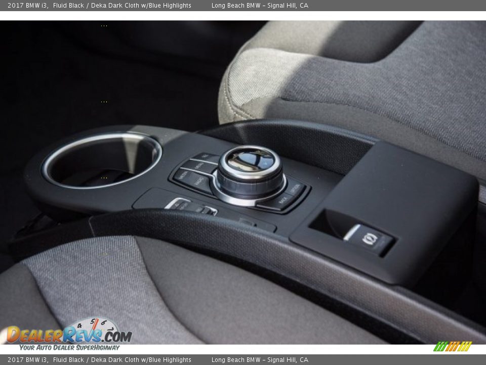 2017 BMW i3 Fluid Black / Deka Dark Cloth w/Blue Highlights Photo #7