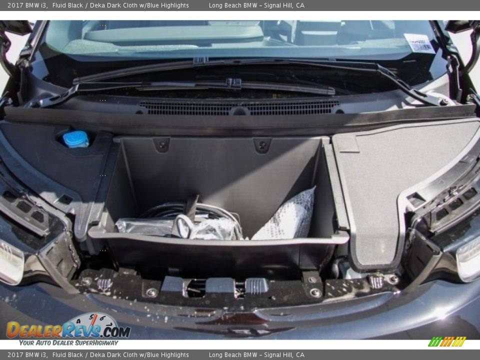 2017 BMW i3 Fluid Black / Deka Dark Cloth w/Blue Highlights Photo #9