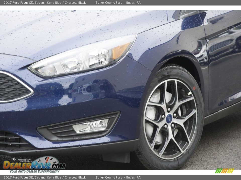 2017 Ford Focus SEL Sedan Kona Blue / Charcoal Black Photo #2