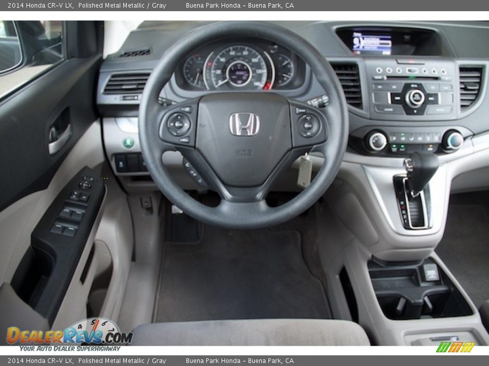 2014 Honda CR-V LX Polished Metal Metallic / Gray Photo #5
