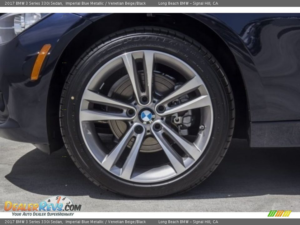 2017 BMW 3 Series 330i Sedan Imperial Blue Metallic / Venetian Beige/Black Photo #9