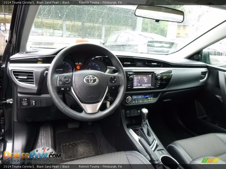2014 Toyota Corolla S Black Sand Pearl / Black Photo #7