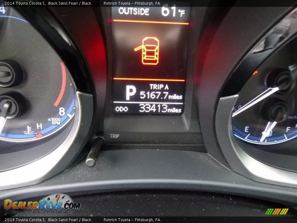 2014 Toyota Corolla S Black Sand Pearl / Black Photo #9