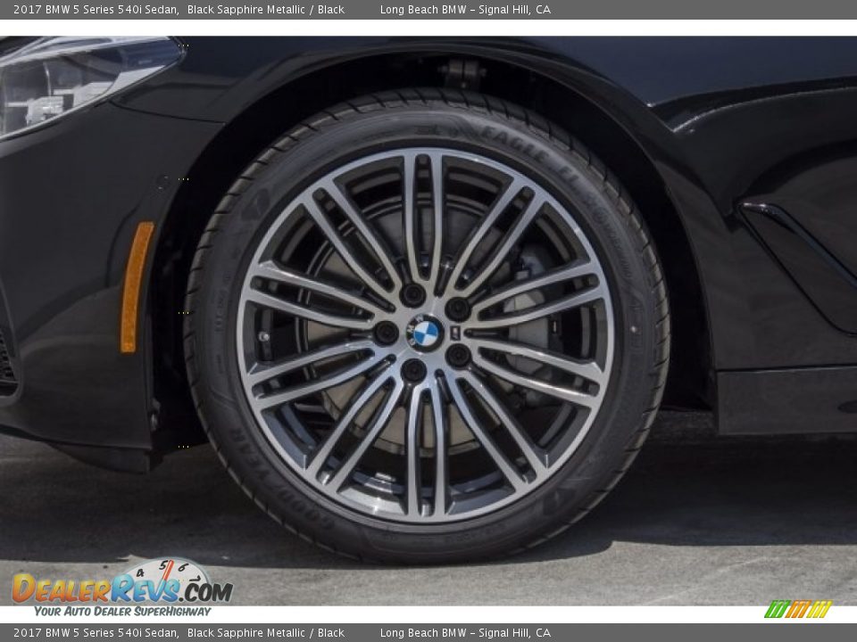 2017 BMW 5 Series 540i Sedan Black Sapphire Metallic / Black Photo #9