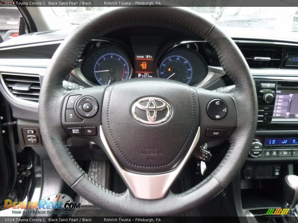 2014 Toyota Corolla S Black Sand Pearl / Black Photo #24