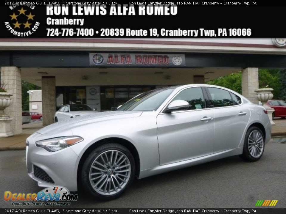 2017 Alfa Romeo Giulia Ti AWD Silverstone Gray Metallic / Black Photo #1