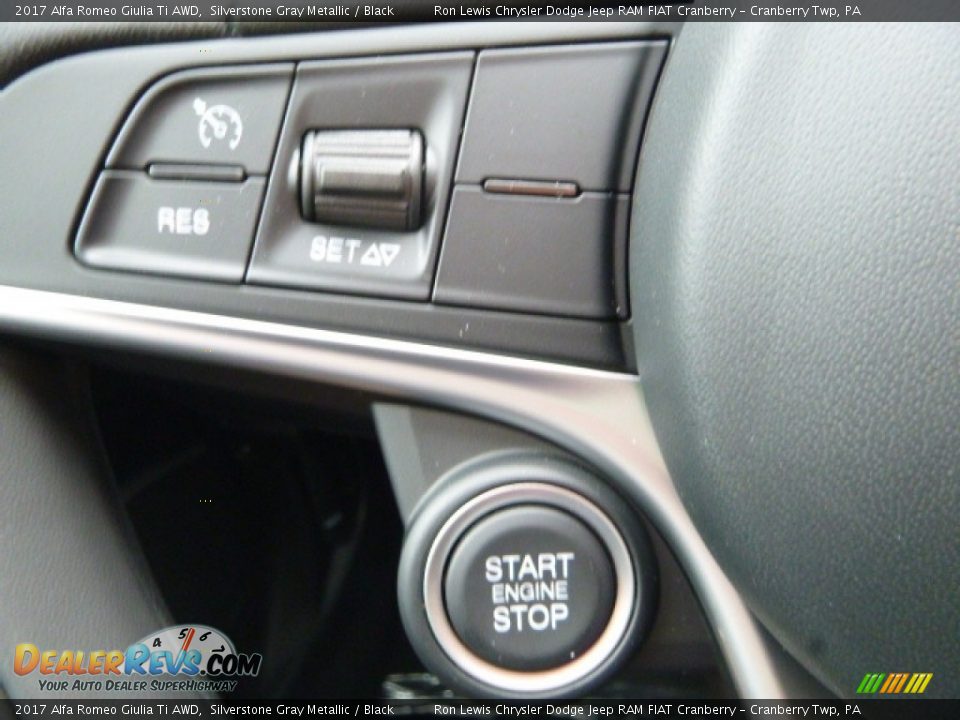 2017 Alfa Romeo Giulia Ti AWD Silverstone Gray Metallic / Black Photo #28