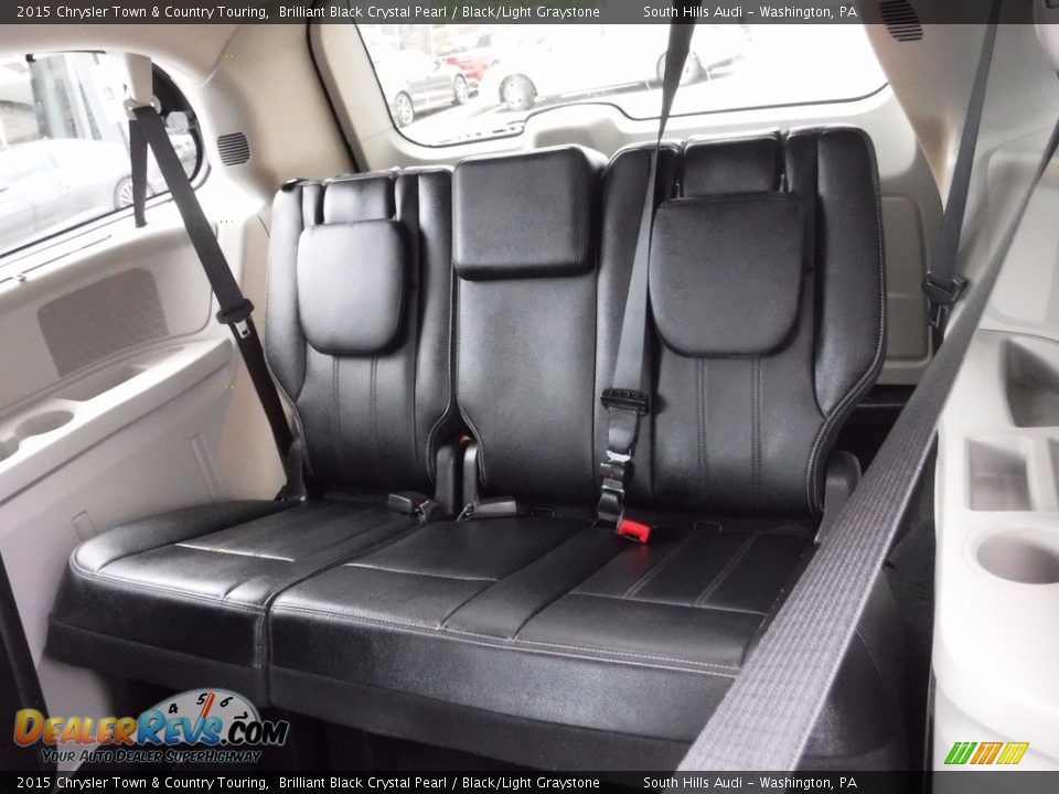 2015 Chrysler Town & Country Touring Brilliant Black Crystal Pearl / Black/Light Graystone Photo #36