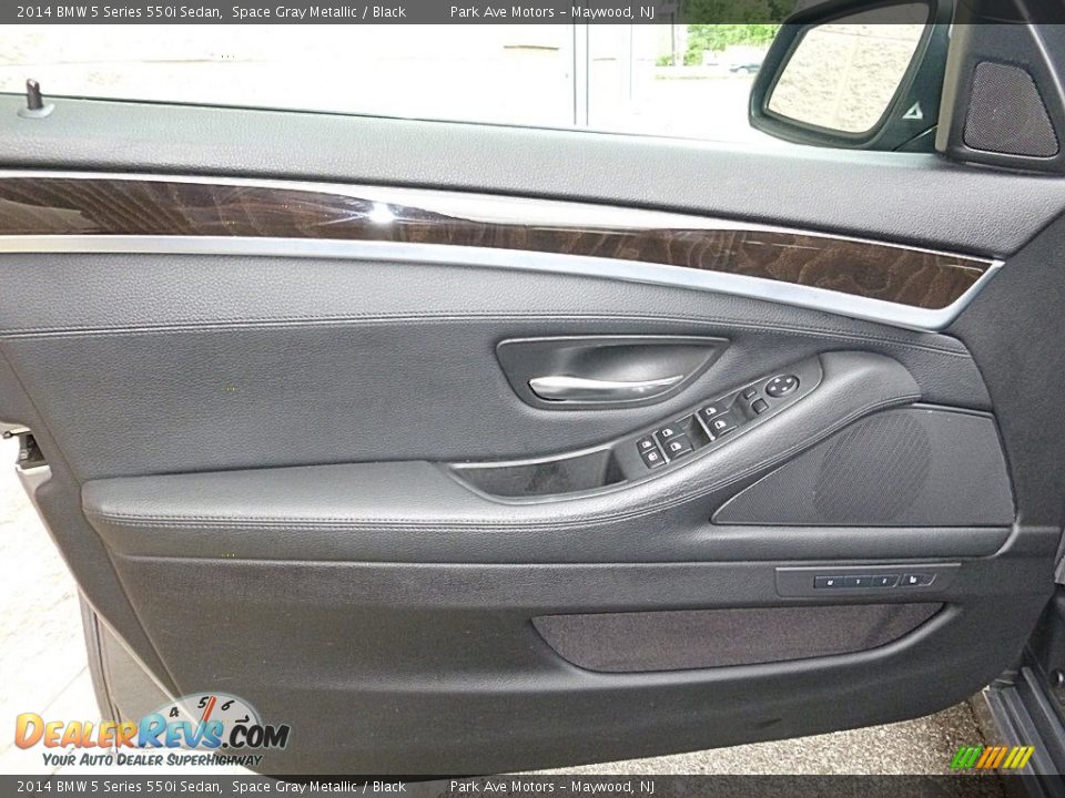 2014 BMW 5 Series 550i Sedan Space Gray Metallic / Black Photo #10