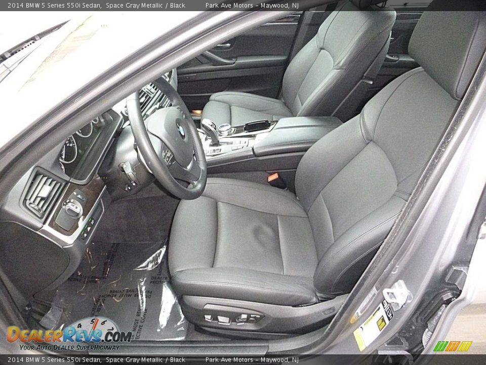 2014 BMW 5 Series 550i Sedan Space Gray Metallic / Black Photo #12