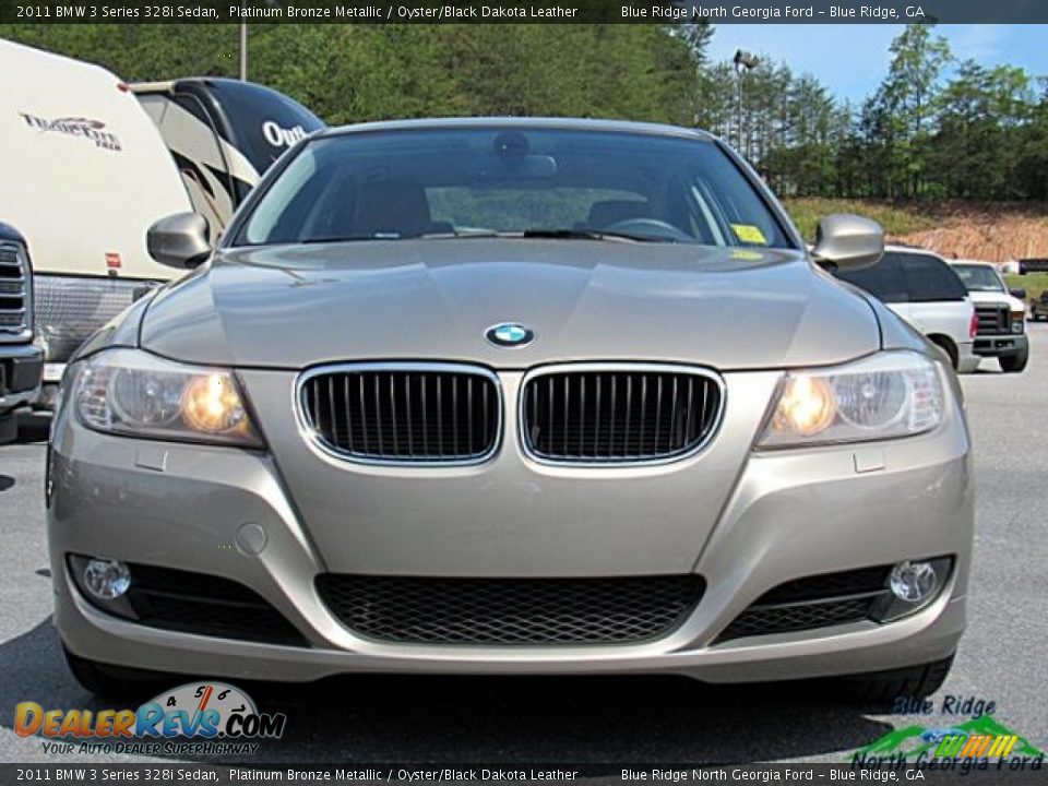 2011 BMW 3 Series 328i Sedan Platinum Bronze Metallic / Oyster/Black Dakota Leather Photo #8