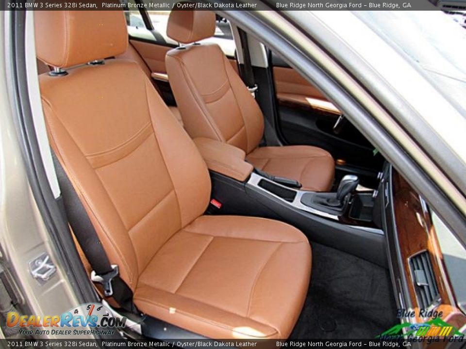 2011 BMW 3 Series 328i Sedan Platinum Bronze Metallic / Oyster/Black Dakota Leather Photo #12