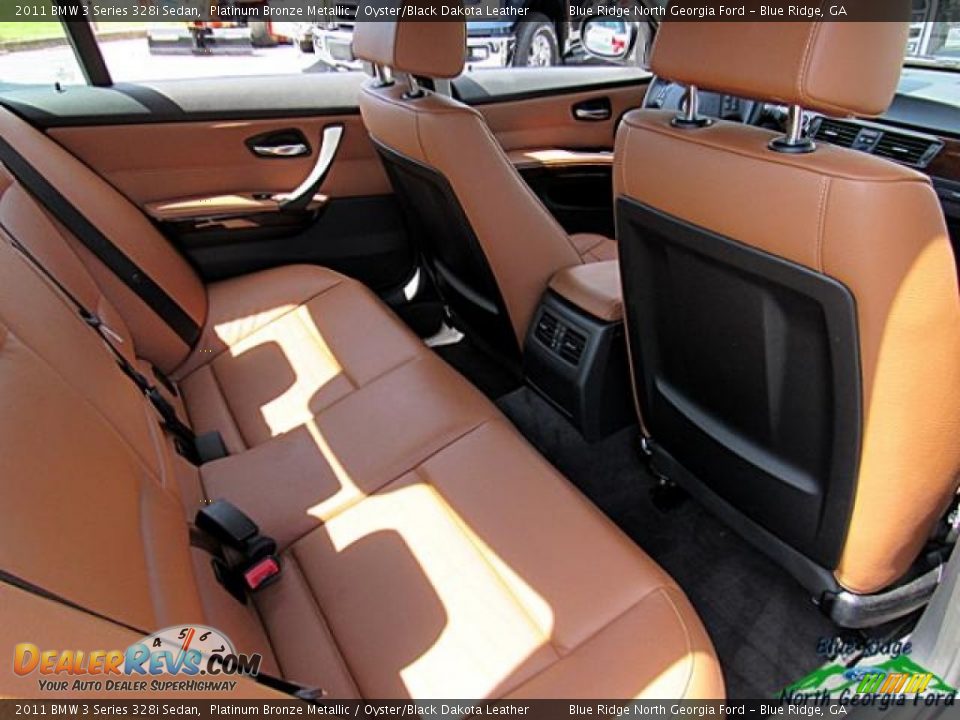 2011 BMW 3 Series 328i Sedan Platinum Bronze Metallic / Oyster/Black Dakota Leather Photo #13
