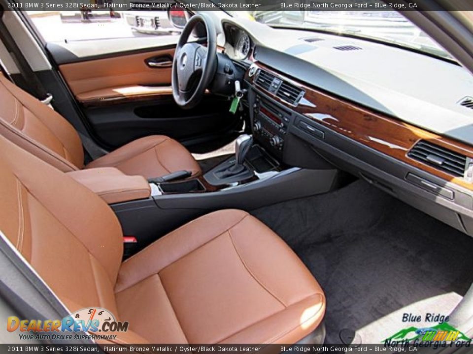 2011 BMW 3 Series 328i Sedan Platinum Bronze Metallic / Oyster/Black Dakota Leather Photo #30