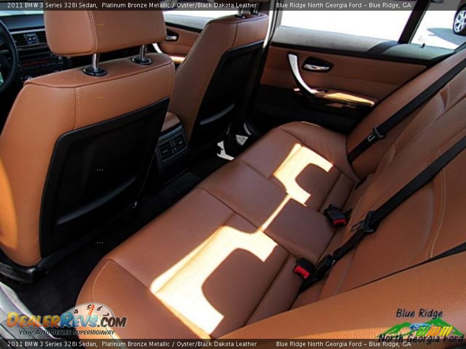 2011 BMW 3 Series 328i Sedan Platinum Bronze Metallic / Oyster/Black Dakota Leather Photo #31