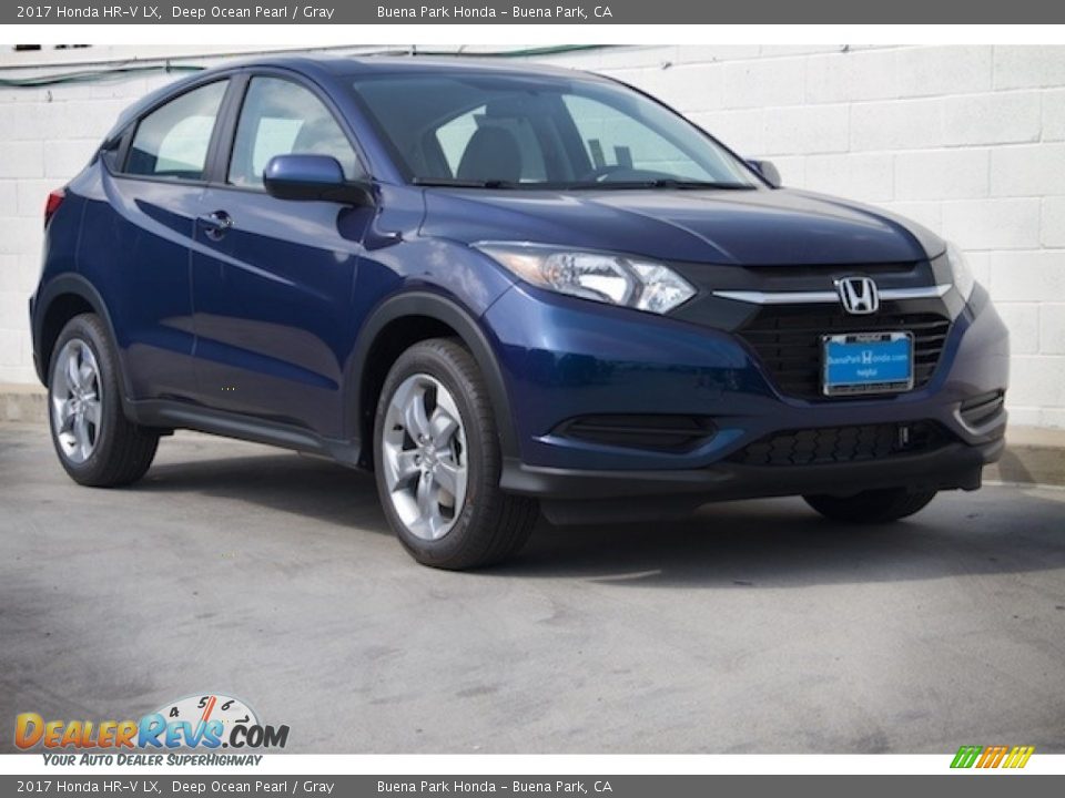 2017 Honda HR-V LX Deep Ocean Pearl / Gray Photo #1