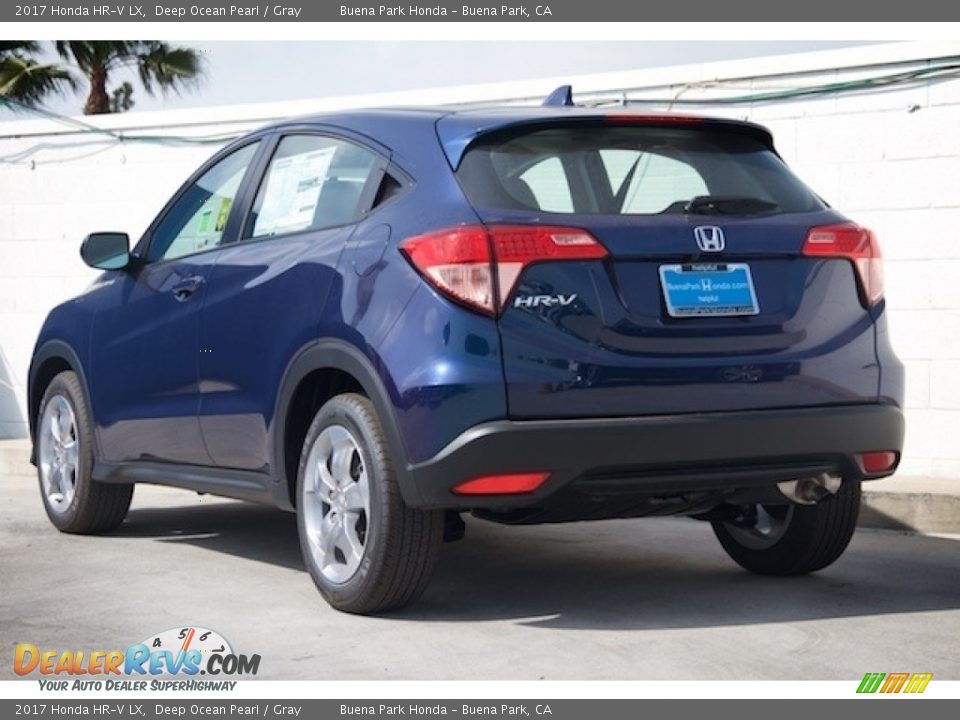 2017 Honda HR-V LX Deep Ocean Pearl / Gray Photo #2