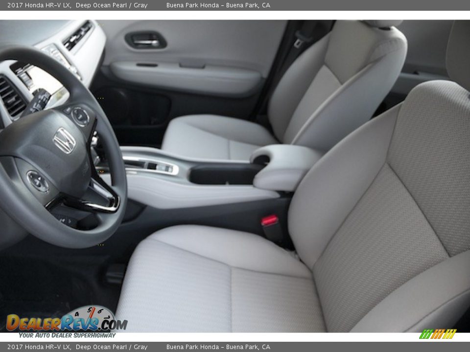 2017 Honda HR-V LX Deep Ocean Pearl / Gray Photo #7