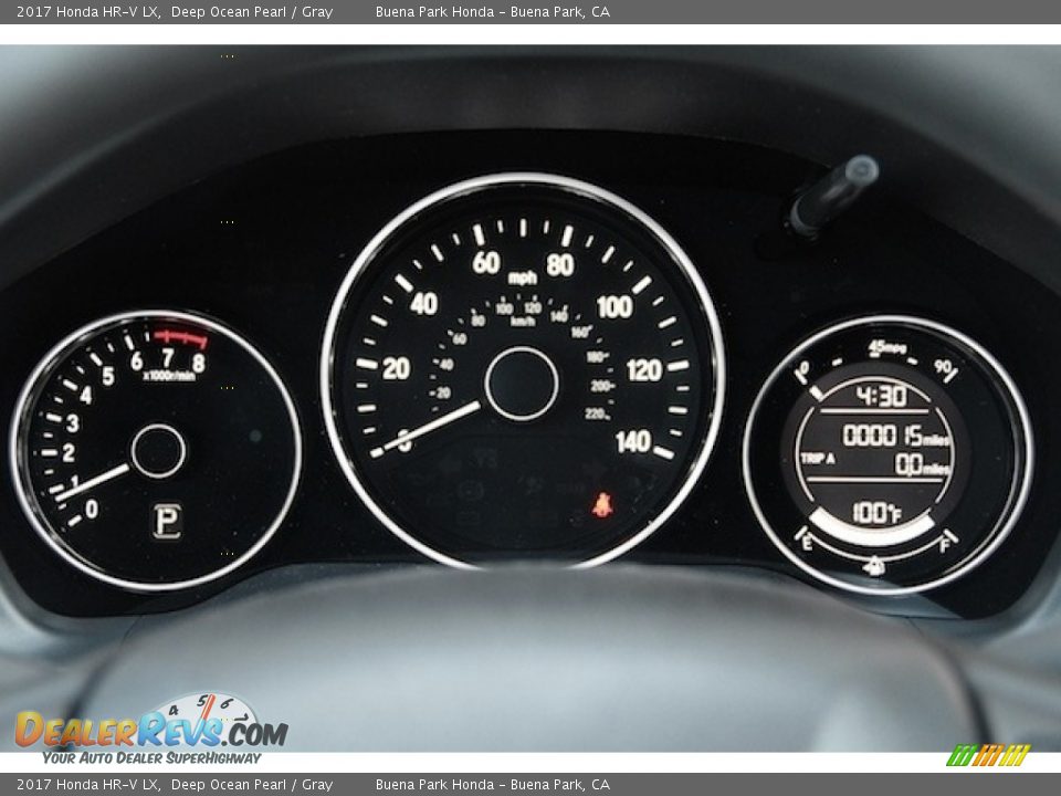 2017 Honda HR-V LX Deep Ocean Pearl / Gray Photo #15