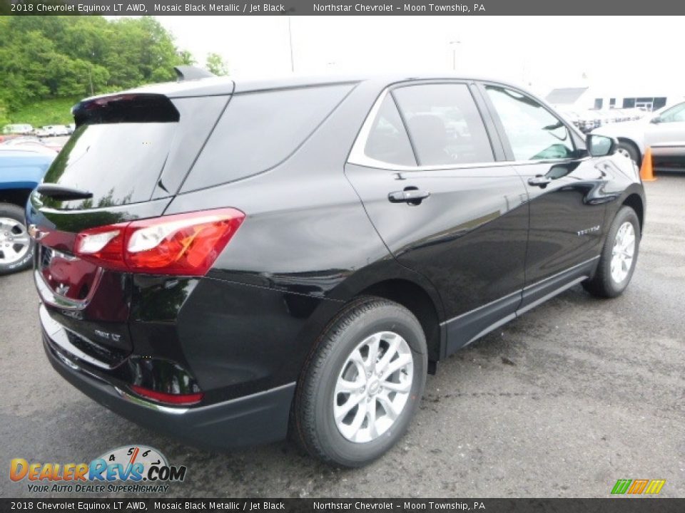 2018 Chevrolet Equinox LT AWD Mosaic Black Metallic / Jet Black Photo #5