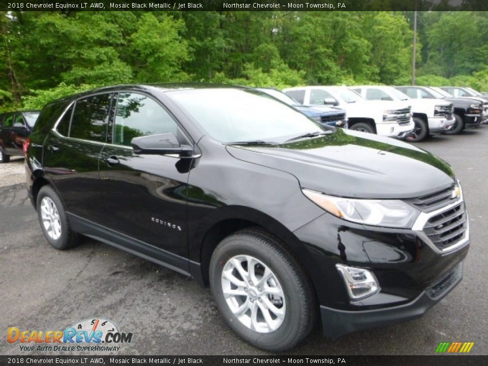 2018 Chevrolet Equinox LT AWD Mosaic Black Metallic / Jet Black Photo #7