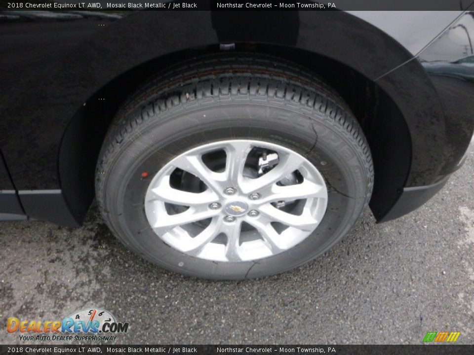 2018 Chevrolet Equinox LT AWD Mosaic Black Metallic / Jet Black Photo #9