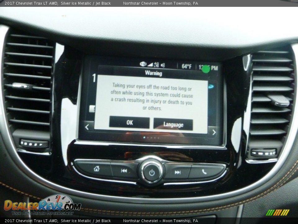 2017 Chevrolet Trax LT AWD Silver Ice Metallic / Jet Black Photo #18
