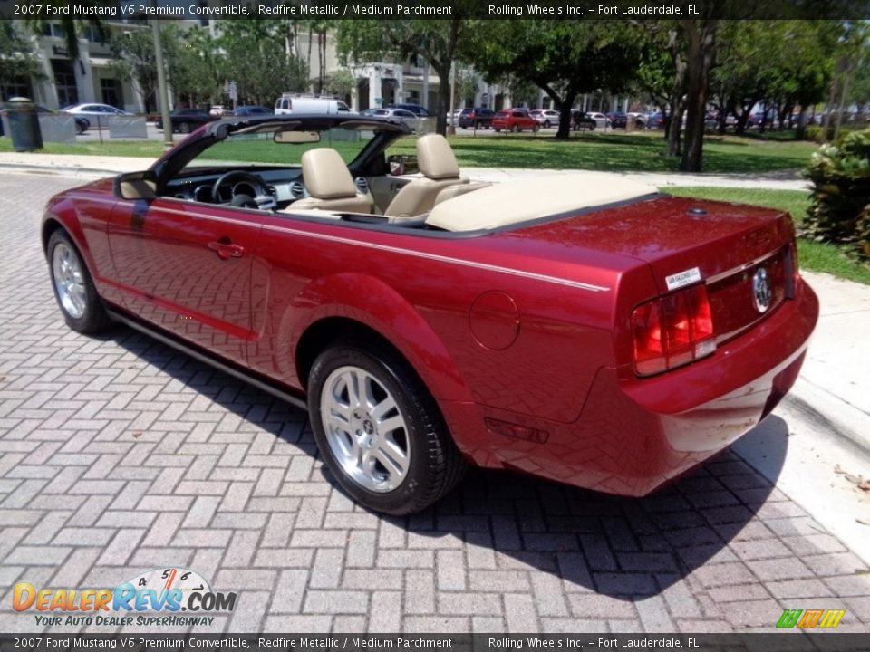 2007 Ford Mustang V6 Premium Convertible Redfire Metallic / Medium Parchment Photo #1