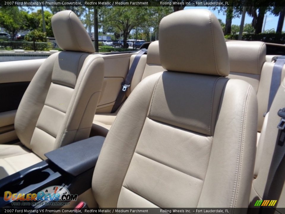 2007 Ford Mustang V6 Premium Convertible Redfire Metallic / Medium Parchment Photo #4