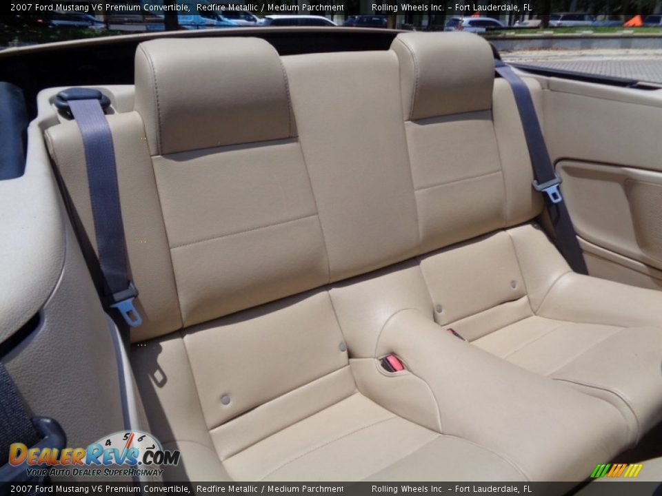 2007 Ford Mustang V6 Premium Convertible Redfire Metallic / Medium Parchment Photo #8