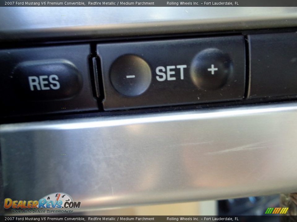 2007 Ford Mustang V6 Premium Convertible Redfire Metallic / Medium Parchment Photo #14