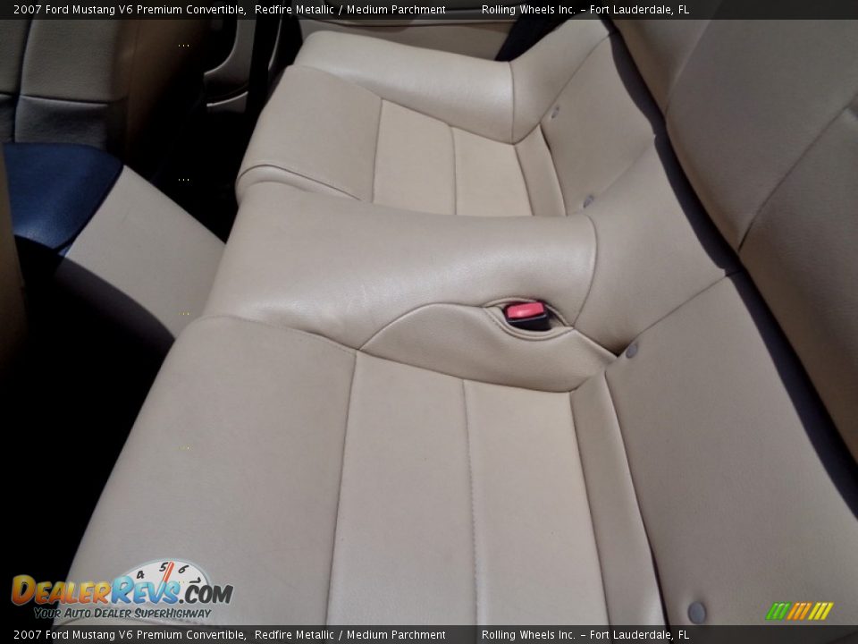 2007 Ford Mustang V6 Premium Convertible Redfire Metallic / Medium Parchment Photo #21