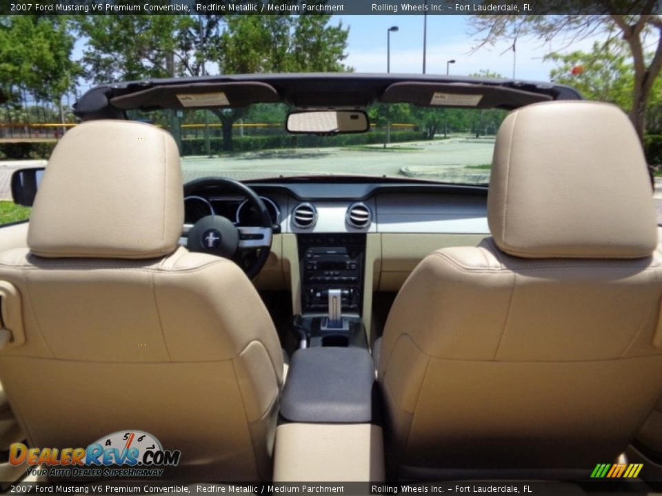 2007 Ford Mustang V6 Premium Convertible Redfire Metallic / Medium Parchment Photo #29