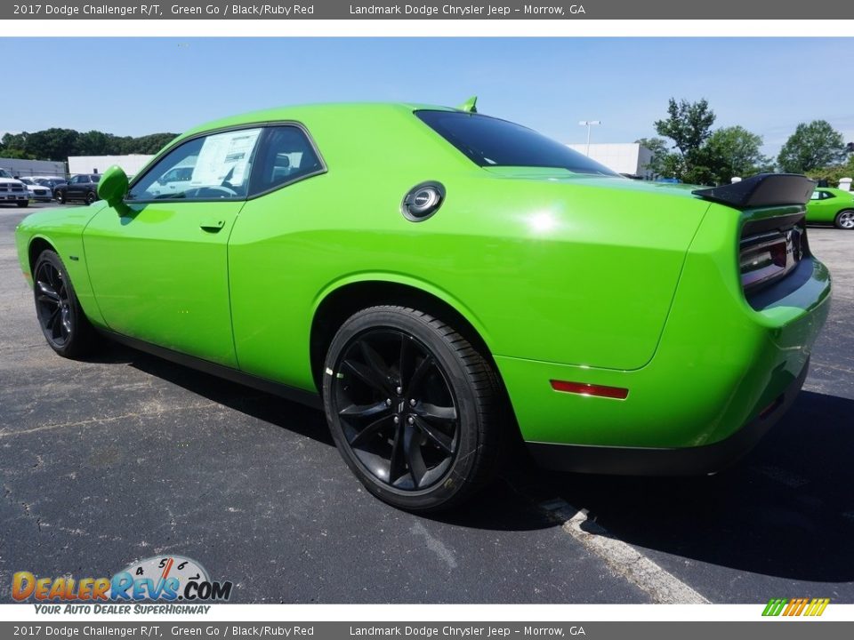 2017 Dodge Challenger R/T Green Go / Black/Ruby Red Photo #2