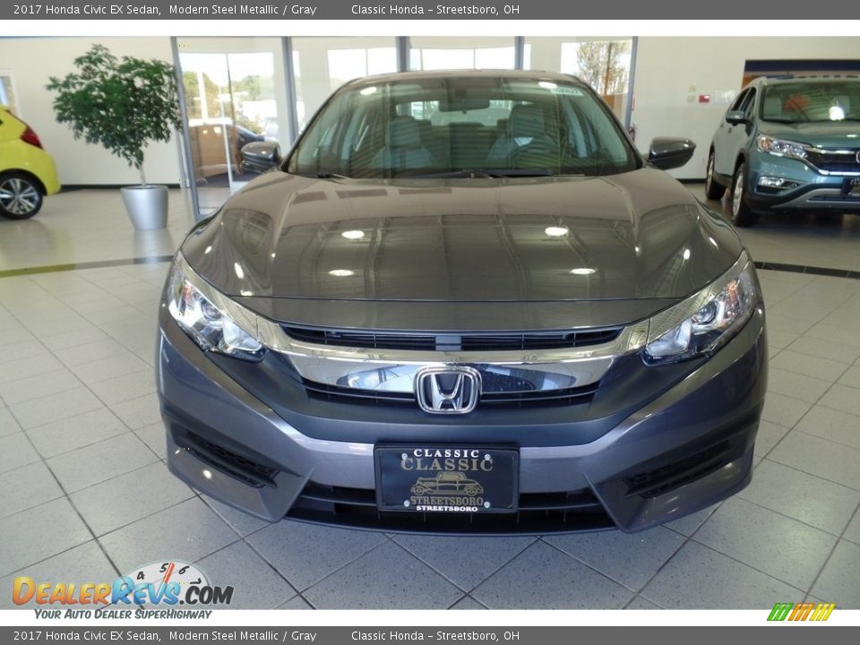 2017 Honda Civic EX Sedan Modern Steel Metallic / Gray Photo #2