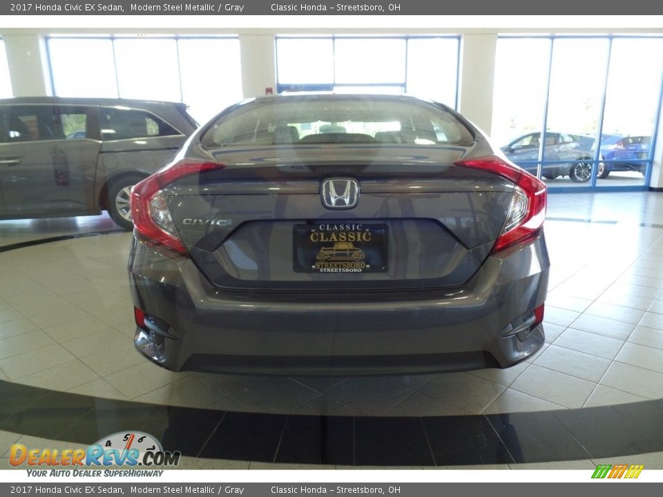 2017 Honda Civic EX Sedan Modern Steel Metallic / Gray Photo #5