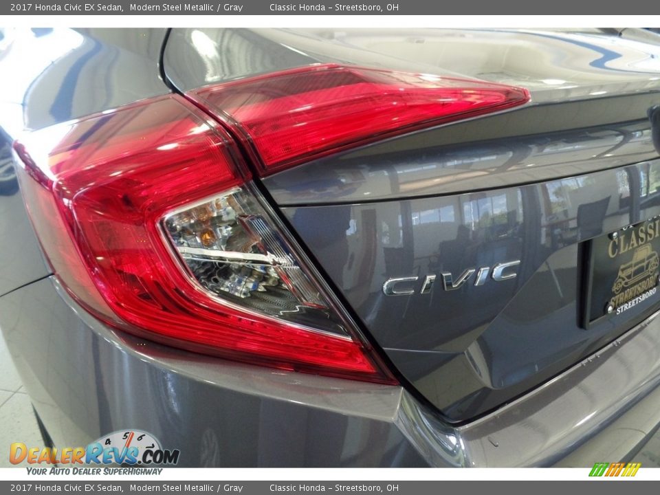 2017 Honda Civic EX Sedan Modern Steel Metallic / Gray Photo #8