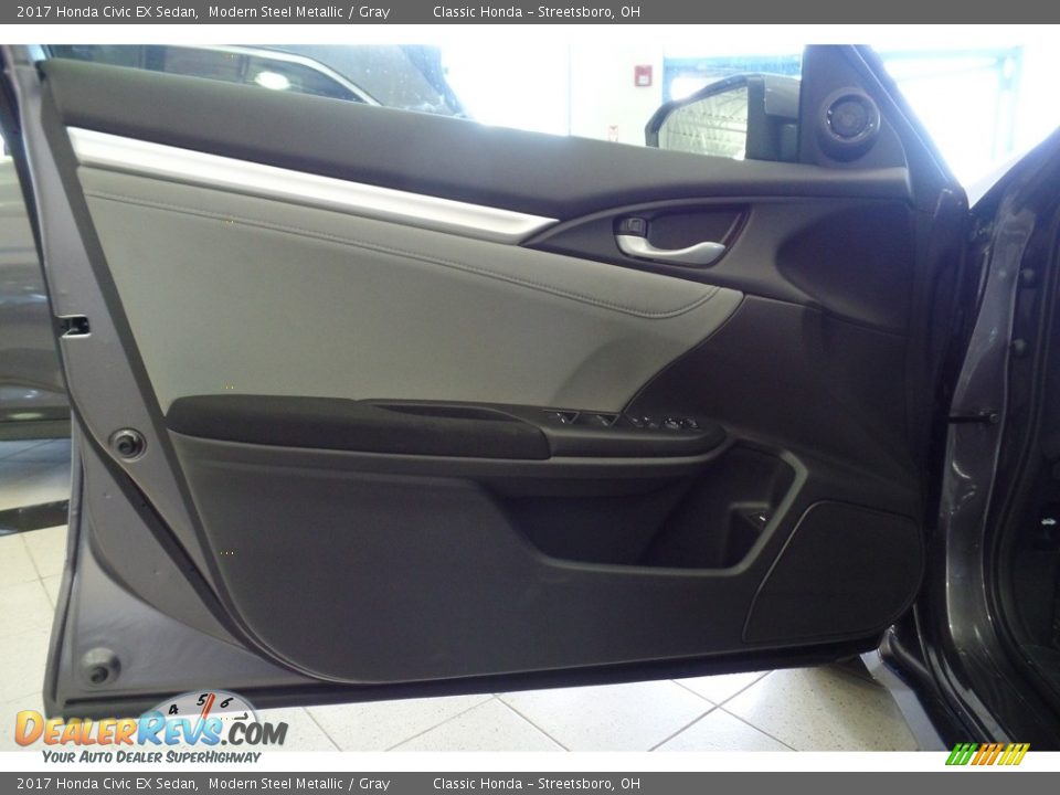 2017 Honda Civic EX Sedan Modern Steel Metallic / Gray Photo #10